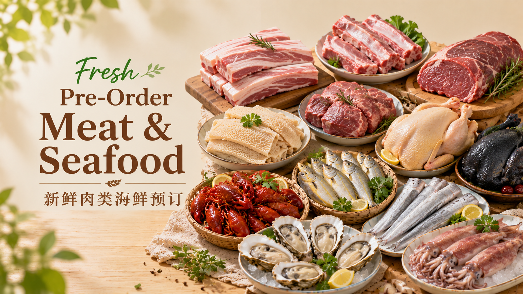 Pre-Order Meat & Seafood