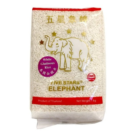 FIVE-STAR-ELEPHANT Thai White Glutinous Rice 1KG