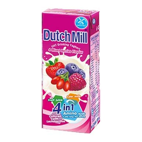 DUTCH-MILL Drinking Yogurt (4 in 1 Mixed Berries) 180ML