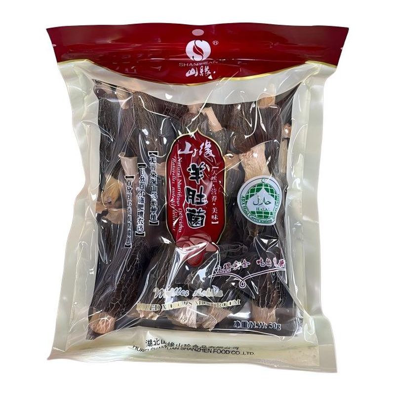 SHAN-YUAN Dried Morel Mushrooms 50G