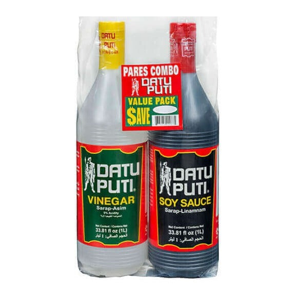 DATU-PUTI Vinegar+soy Sauce 1L+1L