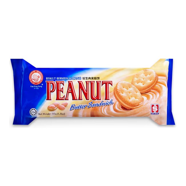 HUP-SENG Peanut Butter Sandwich 135G