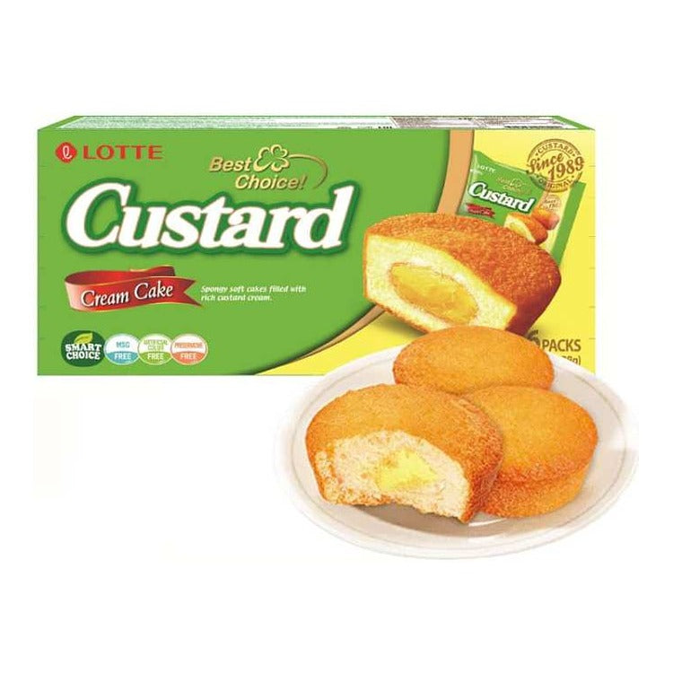 LOTTE Custard Cream Cake (6PK) 138G