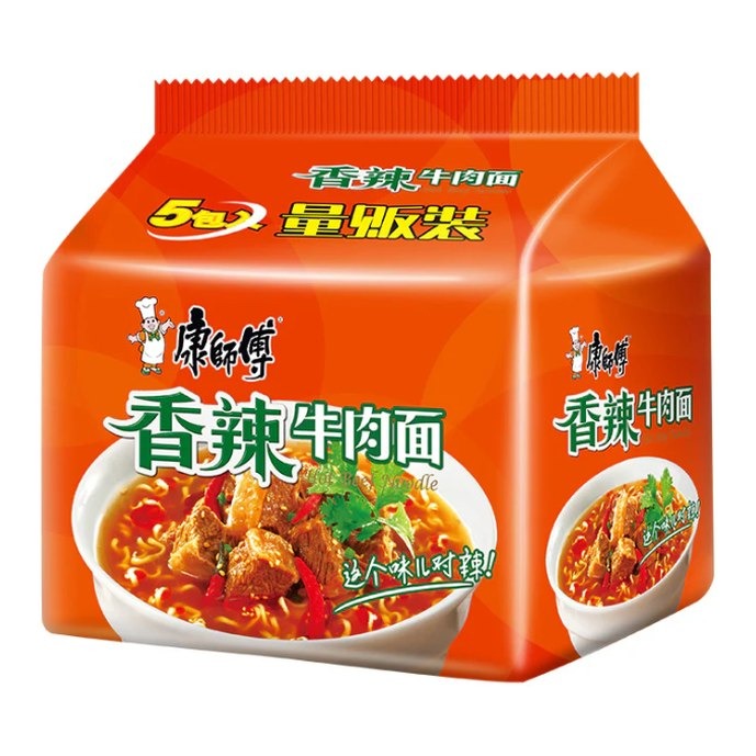 MASTER-KONG Instant Noodles (Spicy Beef) 108G*5