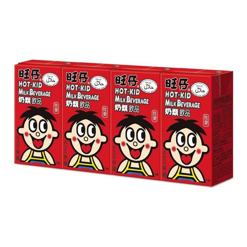 WANT-WANT Hot-Kid Milk Drink (Row) 125ML*4