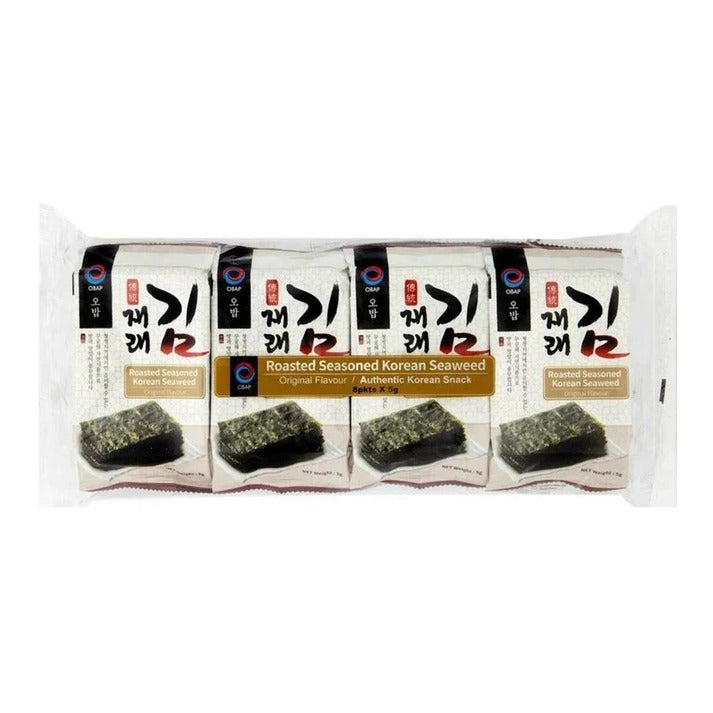 OBAP Roasted Seasoned Korean Seaweed 5G*8