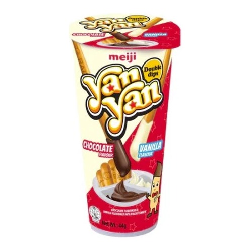 MEIJI Yan Yan Dips Biscuit Snack (Choco & Vanilla) 44G
