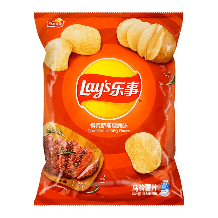 LAY'S Potato Chips (Texas Grilled BBQ) 70G