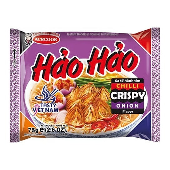 ACECOOK Hao Hao Instant Noodles (Satay Onion Chilli) 74G