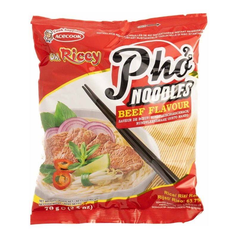 ACECOOK Oh!Ricey Instant Rice Noodles (Beef) 70G