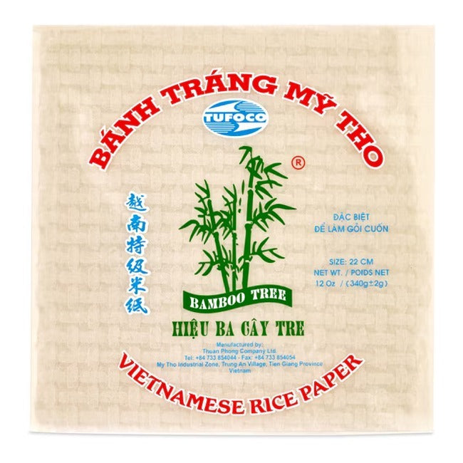 BAMBOO-TREE Vietnamese Rice Paper (Square 22CM) 340G