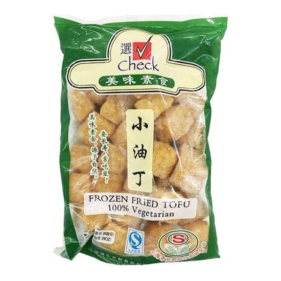 CHECK Frozen Fried Tofu Cubes (Vegetarian) 150G