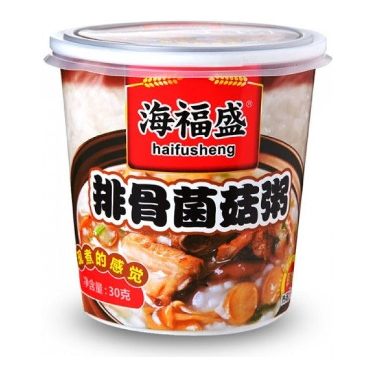 HAI-FU-SHENG Instant Porridge (Pork Rib & Mushroom) 38G