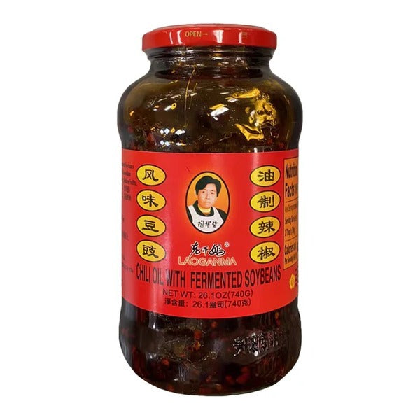 LAO-GAN-MA Black Beans with Chili Oil 740G