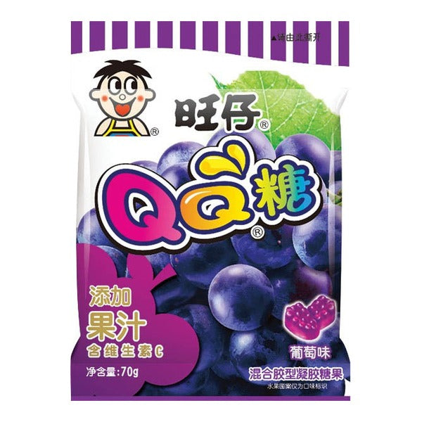 WANT-WANT QQ Soft Candy (Grape Flavor) 70G