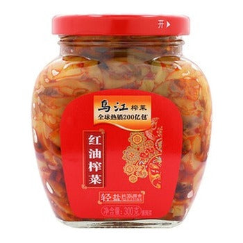 WU-JIANG Preserved Vegetable Strips (Red Oil) 300G