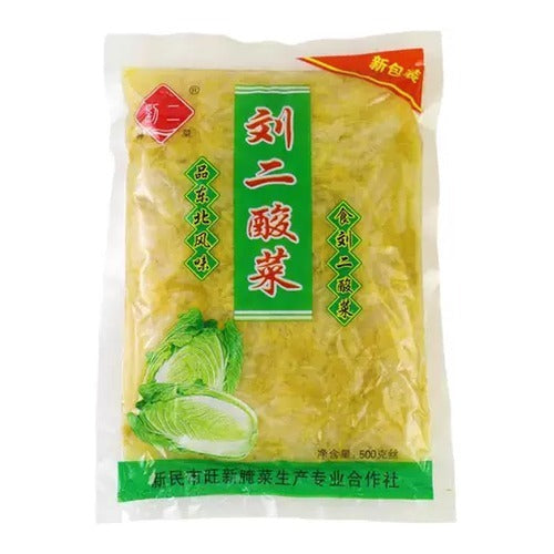 LIU-ER Pickled Cabbage Slices 500G
