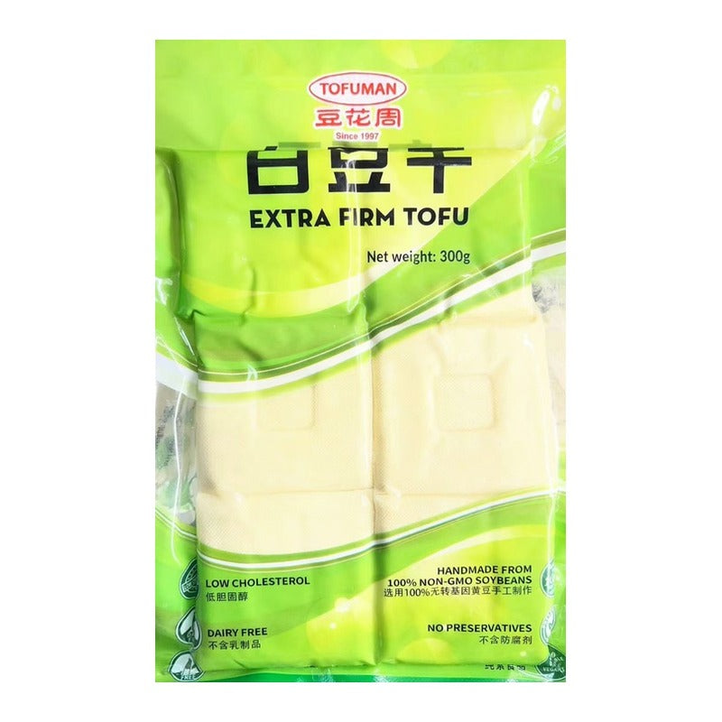TOFUMAN White Dried Tofu / Extra Firm Tofu 300G
